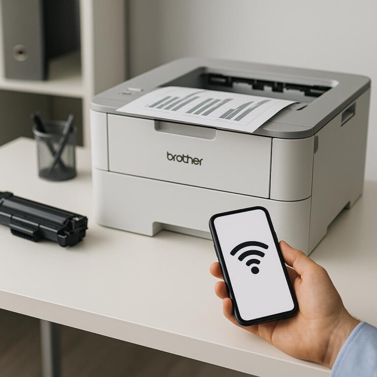 czy drukarka brother drukuje przez wi-fi?