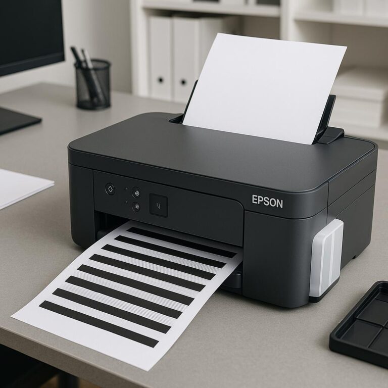 dlaczego moja drukarka epson drukuje w paski?