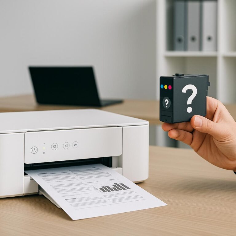 dlaczego moja drukarka epson informuje, że skończył się tusz, chociaż tak nie jest?