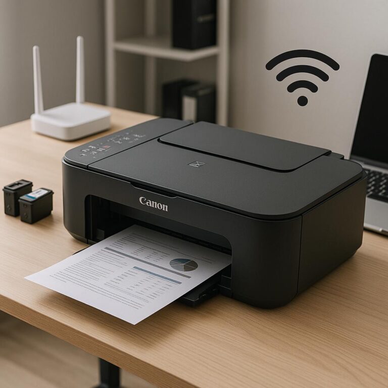 jak podłączyć drukarkę canon mg3650s do wi-fi?