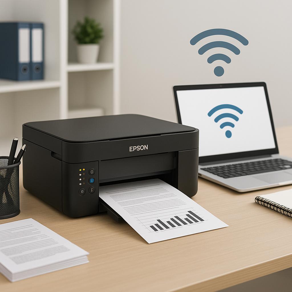 jak podłączyć drukarkę epson do wifi?
