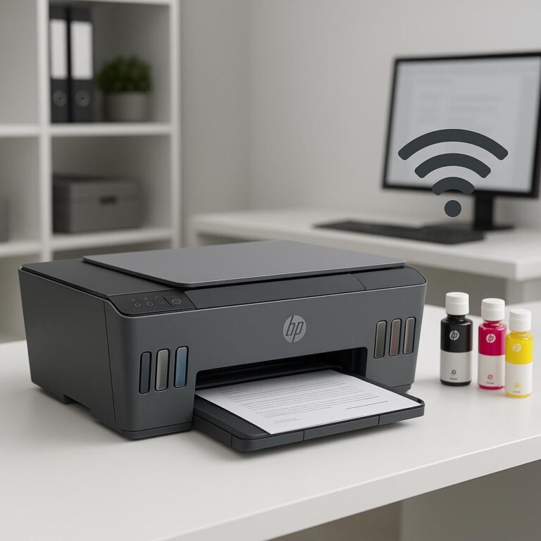 jak podłączyć drukarkę hp smart tank do wi-fi?