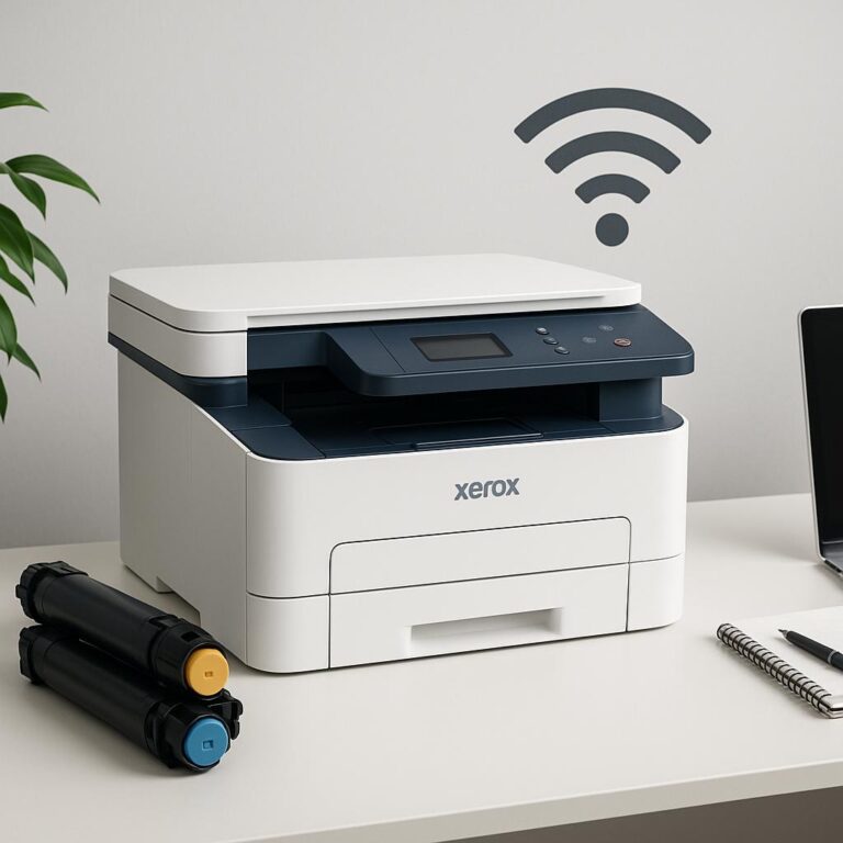 jak podłączyć drukarkę xerox do sieci wi-fi?