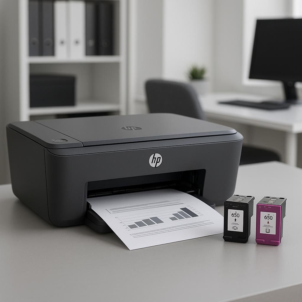 które drukarki hp wykorzystują wkłady atramentowe 650?
