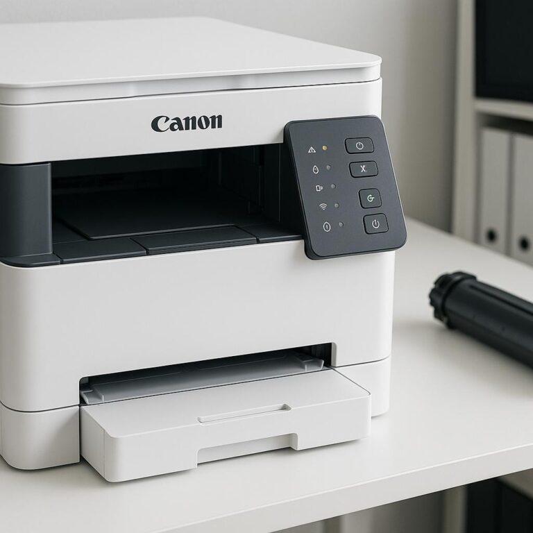 co oznaczają kontrolki na drukarce canon?