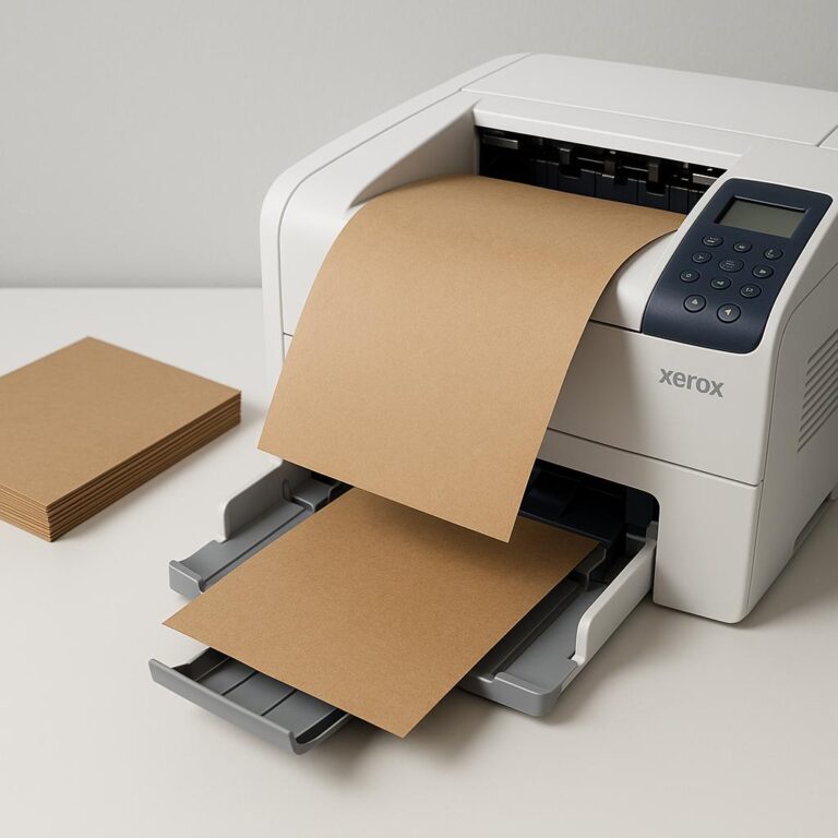 czy drukarka xerox może drukować na papierze kartonowym?