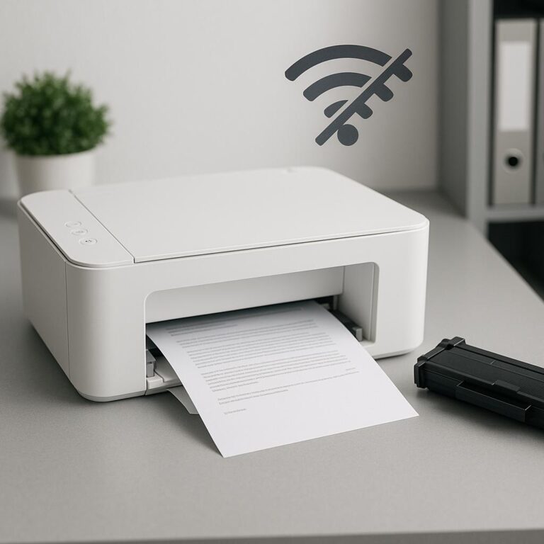 dlaczego drukarka nie łączy się z wi-fi?