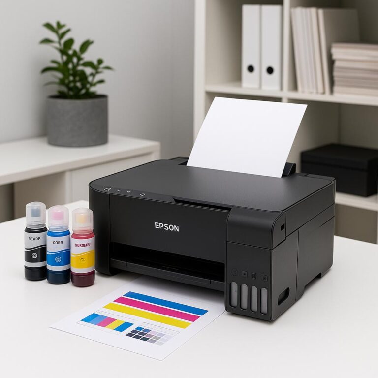 dlaczego epson l3250 nie drukuje w kolorze?