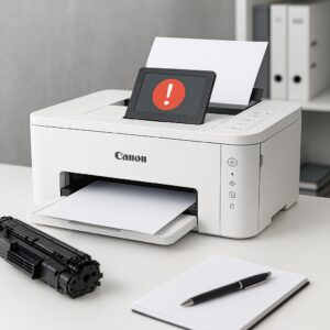 dlaczego na mojej drukarce canon pojawił się błąd?