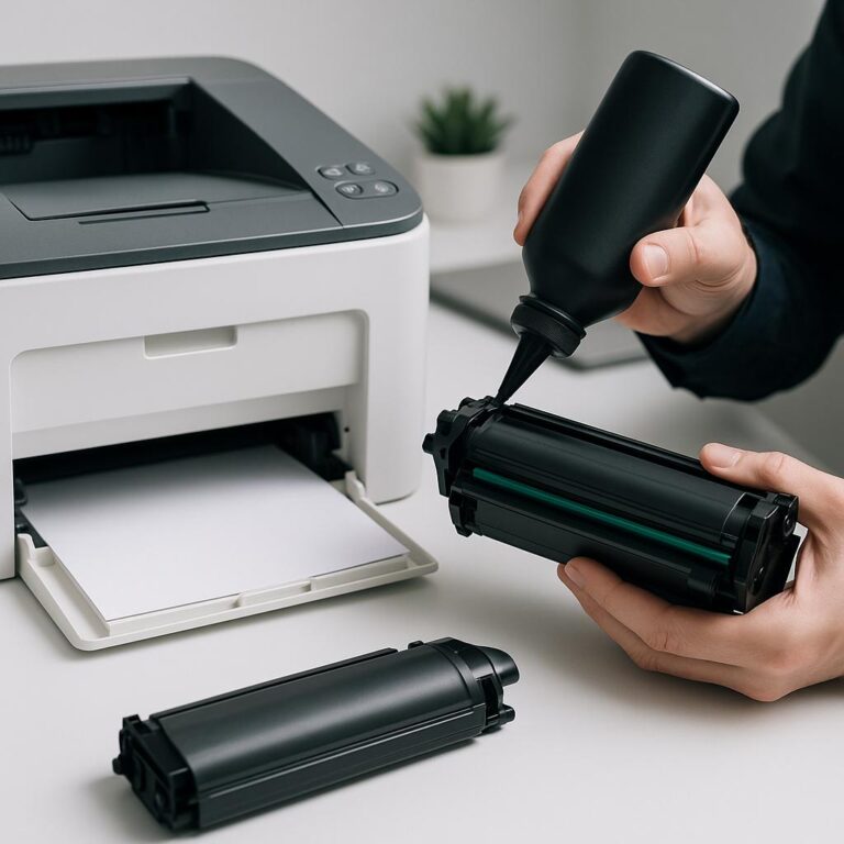 jak napełnić toner lexmark?