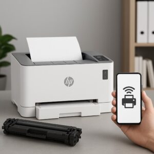 jak połączyć drukarkę hp laserjet z telefonem?