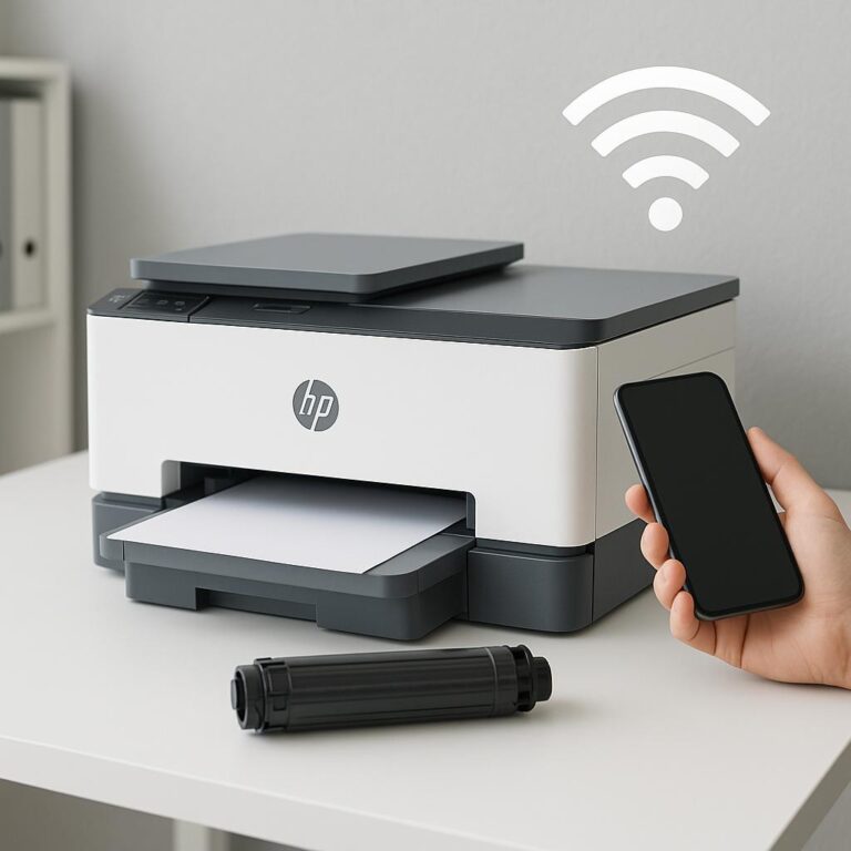 jak połączyć drukarkę hp z nową siecią wi-fi?