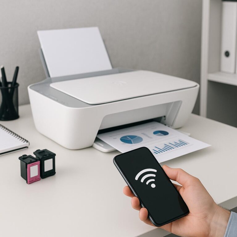jak połączyć telefon z drukarką hp deskjet 2700?