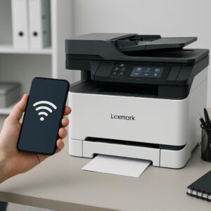 jak połączyć telefon z drukarką lexmark?