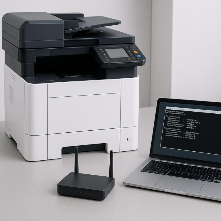 jak uzyskać adres ip drukarki kyocera?