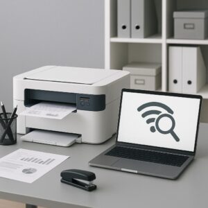 jak wyszukać drukarkę na wifi?