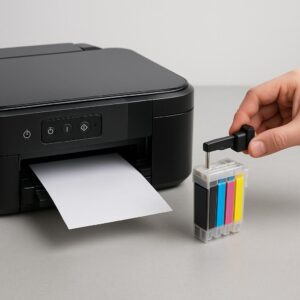 jak zresetować pojemnik z tuszem w drukarce epson?