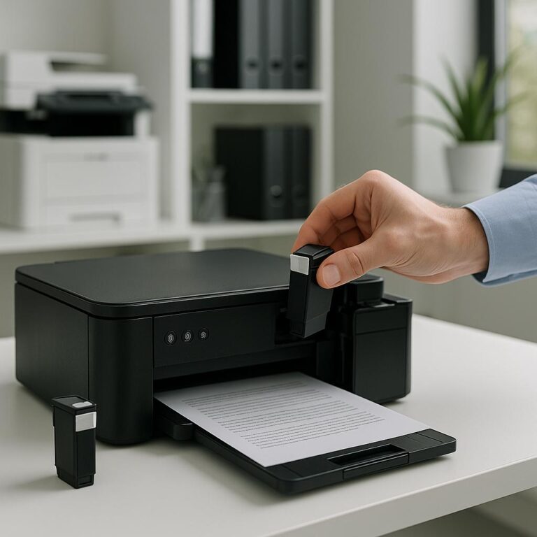 czy można po prostu wymienić drukarkę epson z czarnym tuszem?