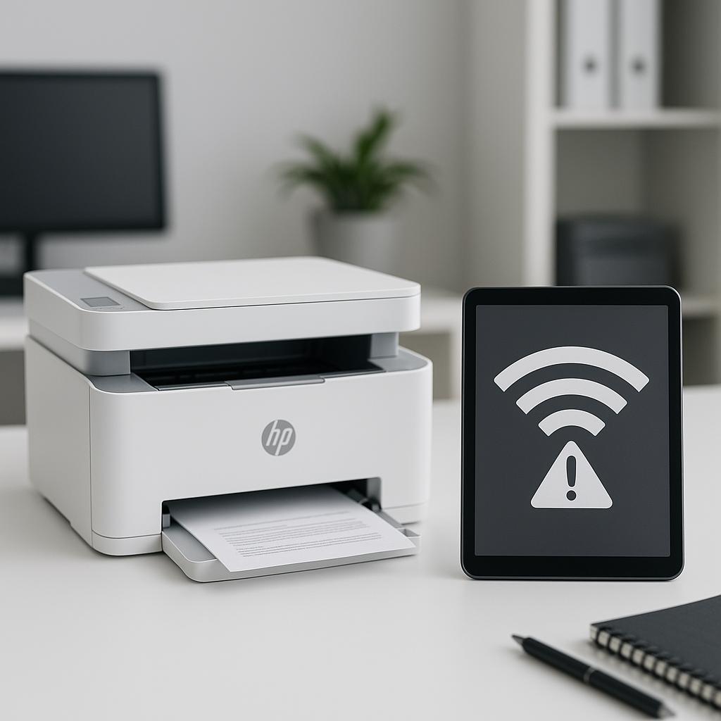 dlaczego drukarka hp nie łączy się z siecią wi-fi?