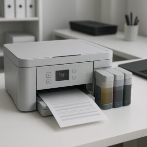 dlaczego moja drukarka epson drukuje słabo, mimo że zbiornik z tuszem jest pełny?