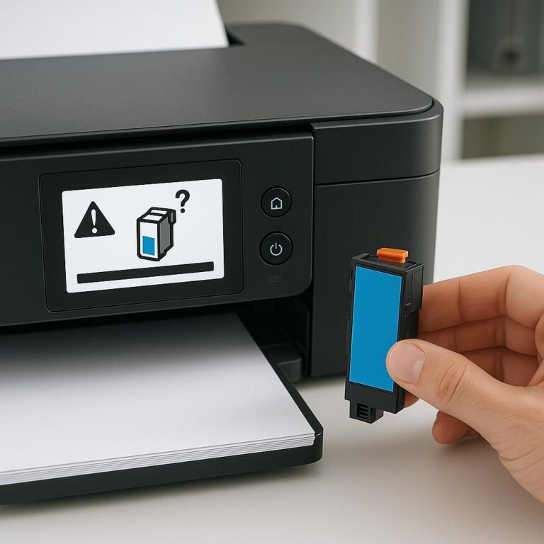 dlaczego moja drukarka epson wyświetla komunikat, że nie rozpoznaje wkładów atramentowych?