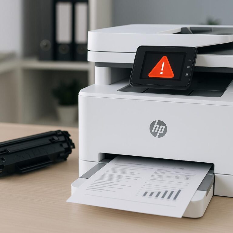 dlaczego na mojej drukarce hp ciągle pojawia się kod błędu?