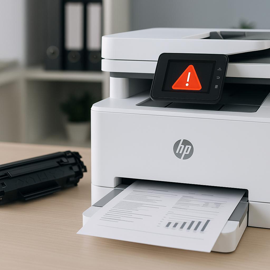 dlaczego na mojej drukarce hp ciągle pojawia się kod błędu?