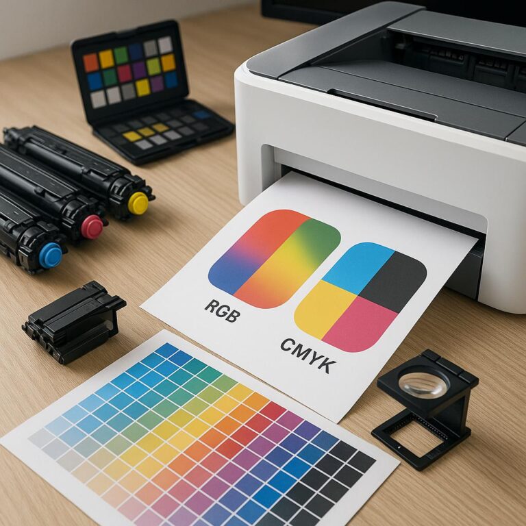 jak dostosować przestrzeń rgb do cmyk w celu druku?