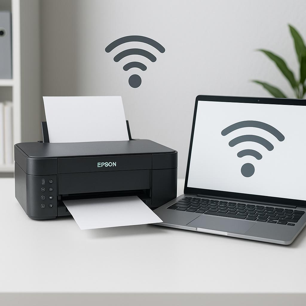 jak podłączyć drukarkę epson do sieci wi-fi bez hasła?