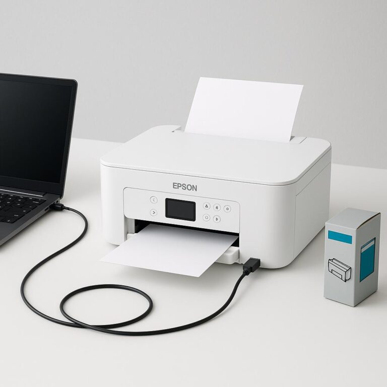 jak podłączyć epson z komputerem?