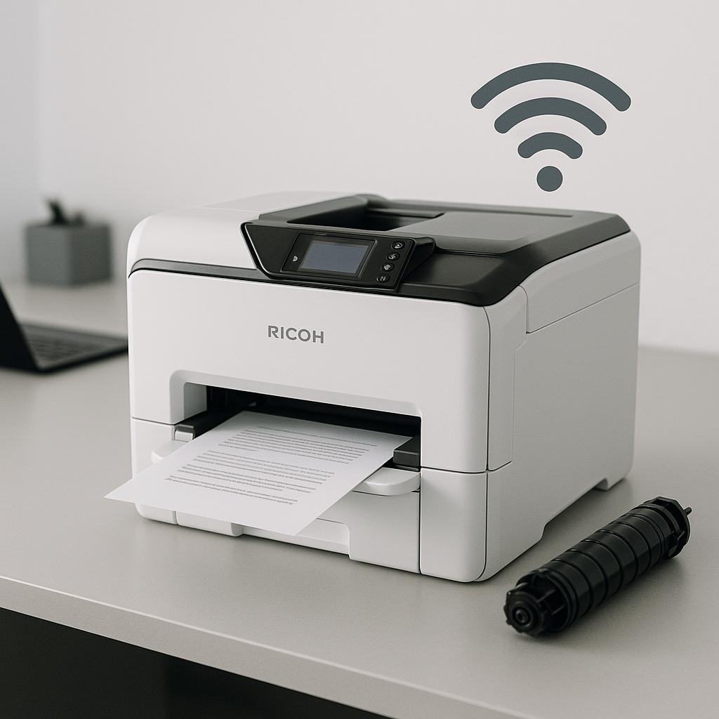 jak połączyć drukarkę ricoh z wifi?