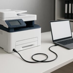 jak połączyć drukarkę xerox z komputerem?