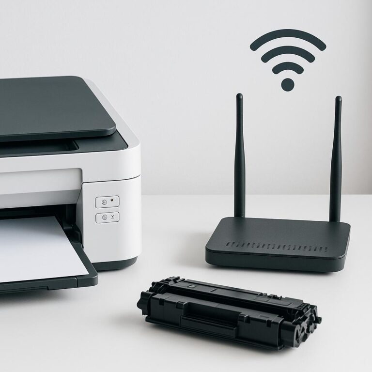 jak połączyć drukarkę z routerem wi-fi?