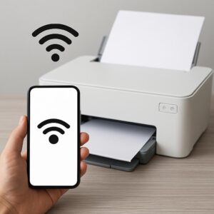 jak połączyć drukarkę z telefonem przez wi-fi?