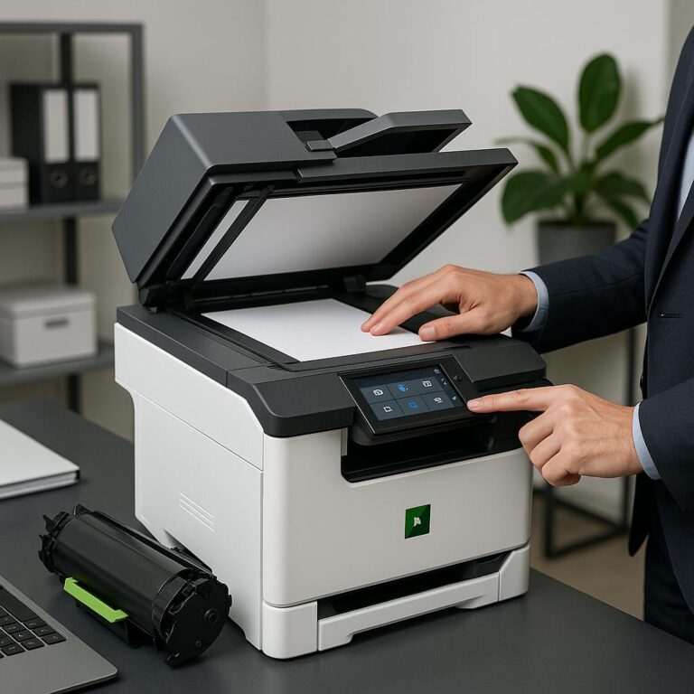 jak skanować na drukarce lexmark?