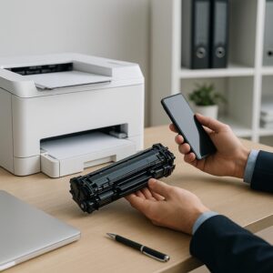 jak sprawdzić stan tonera w drukarce laserowej hp?