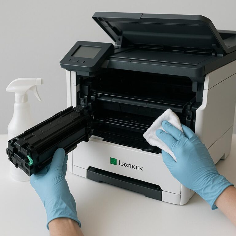 jak wyczyścić drukarkę lexmark?