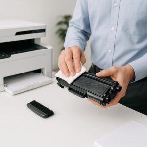 jak wyczyścić toner brother?
