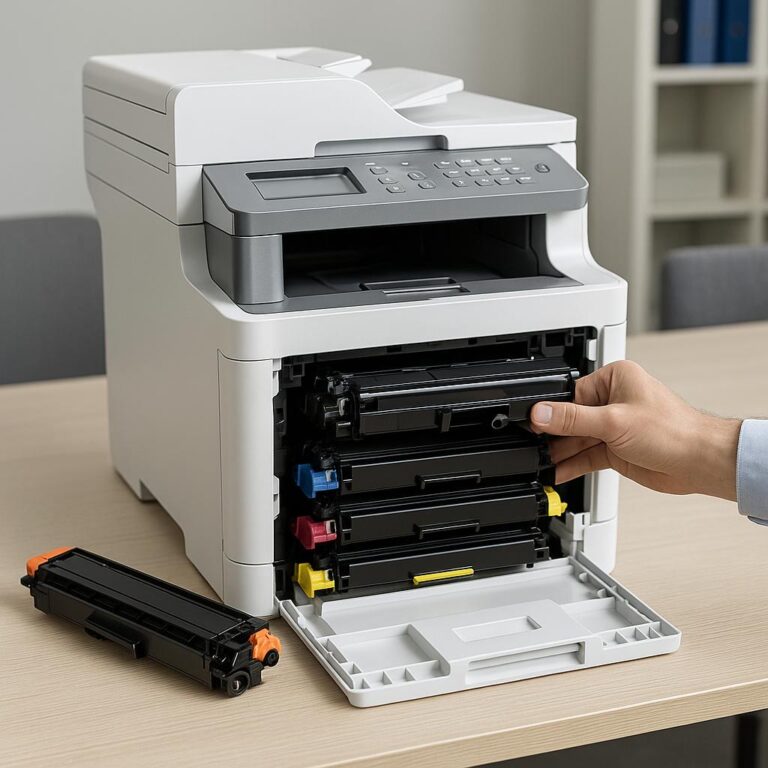 jak wymienić toner w drukarce brother mfc l8690cdw?