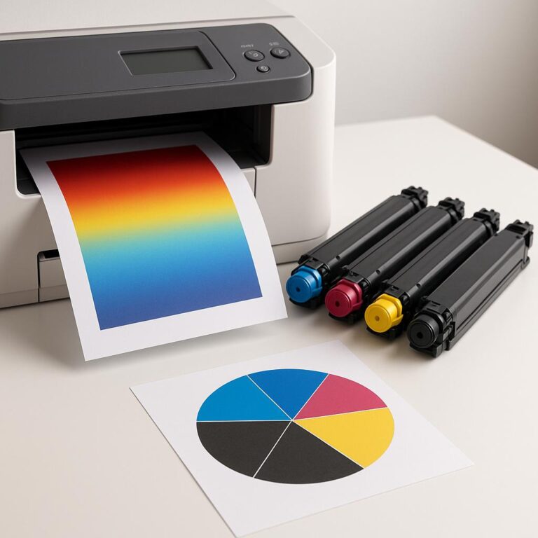 jak zmienić drukarkę z rgb na cmyk?