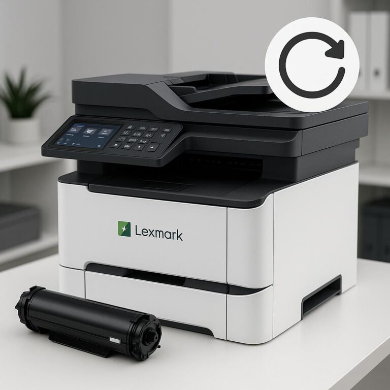 jak zresetować drukarkę lexmark do ustawień fabrycznych?