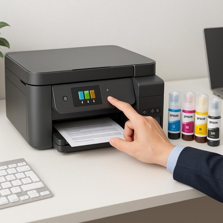 jak zresetować poziom tuszu w drukarce epson?