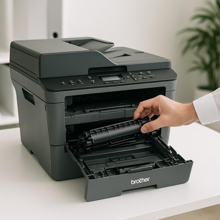 jak zresetować toner w drukarce brother mfc l2712dw?