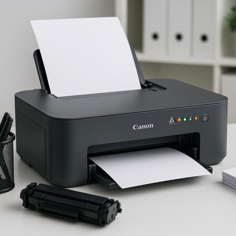 co oznaczają kontrolki na drukarce canon pixma?