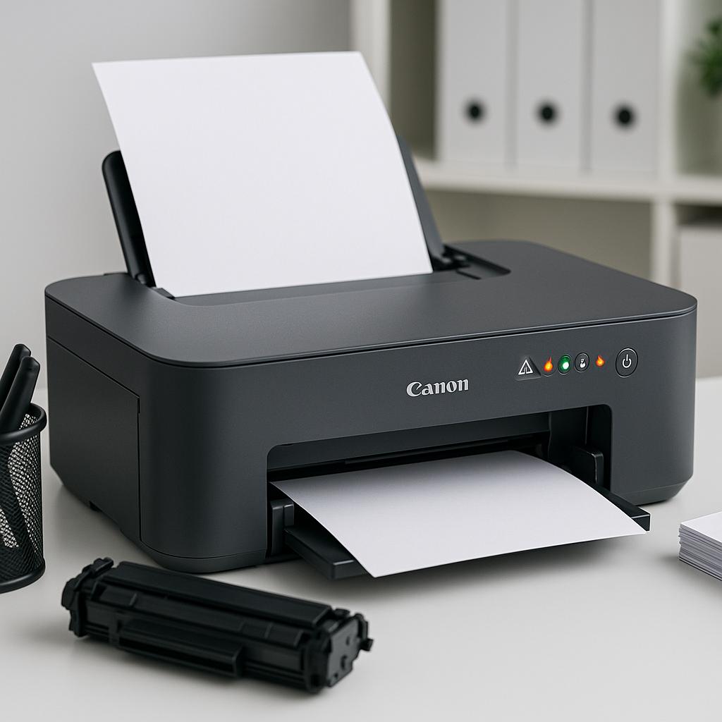 co oznaczają kontrolki na drukarce canon pixma?