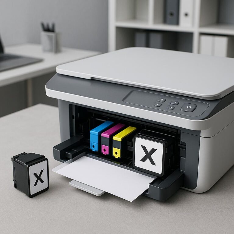 co się stanie, jeśli w drukarce znajduje się niekompatybilny tusz?