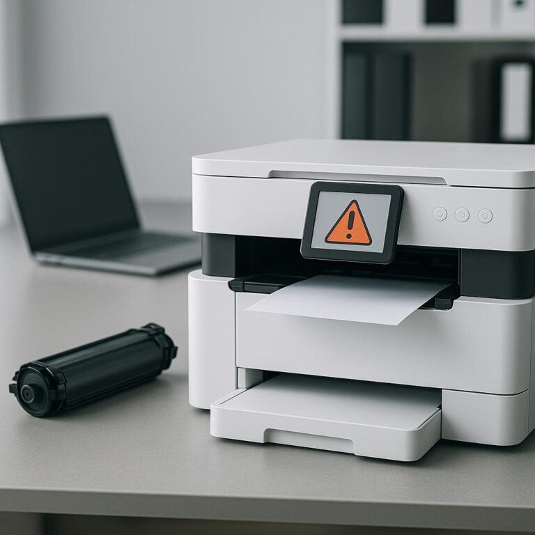 co zrobić, gdy drukarka pokazuje błąd?