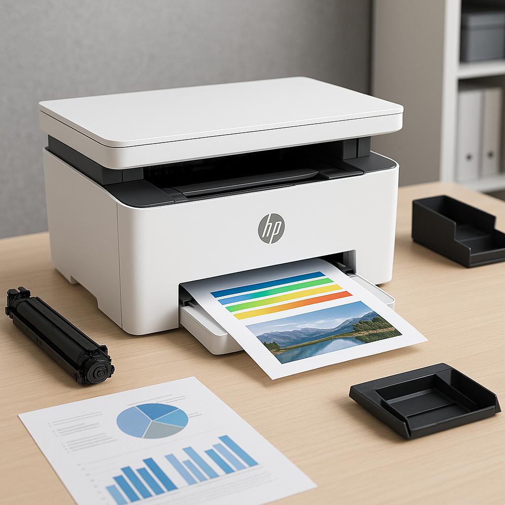 czy drukarka laserowa hp laserjet mfp m140w drukuje w kolorze?