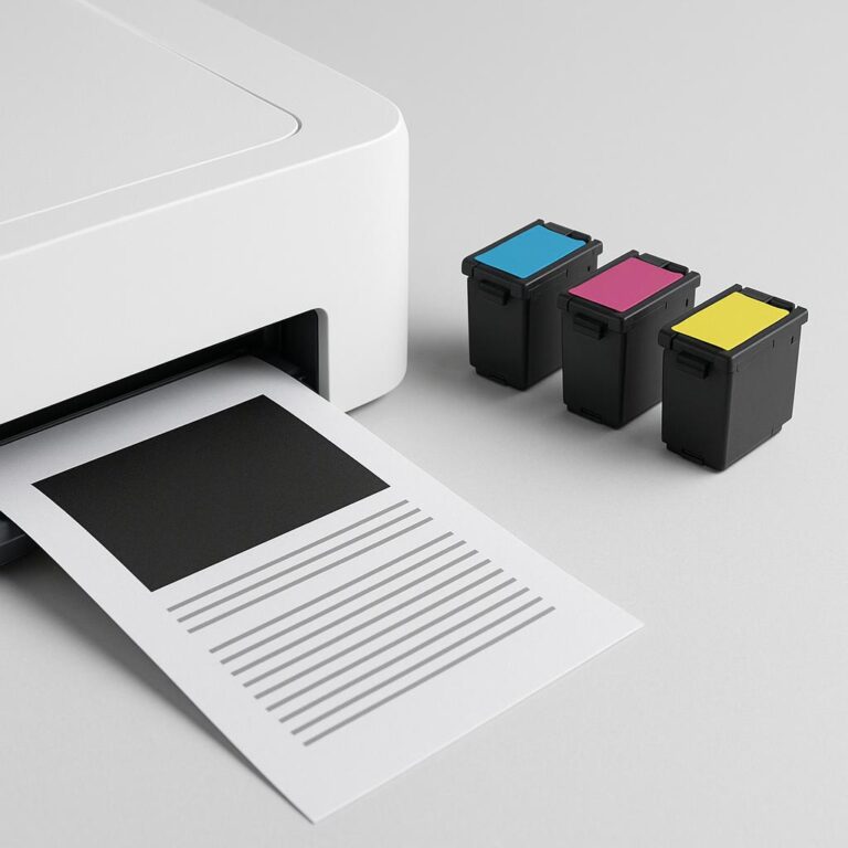 czy można drukować na czarno kolorowym tuszem?