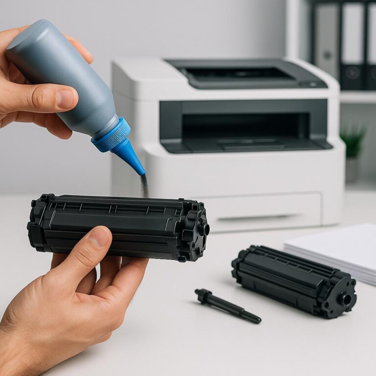 czy można napełniać wkłady z tonerem do drukarek?